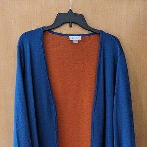 Calvin Klein blue cotton duster